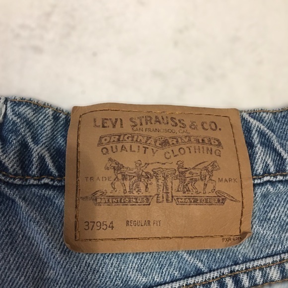 LEVI's Vintage Orange Tab 954 Denim Jeans Shorts - Picture 8 of 16
